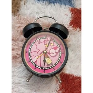 Vintage Pink Panther Alarm Clock Rare No Battery Included Works